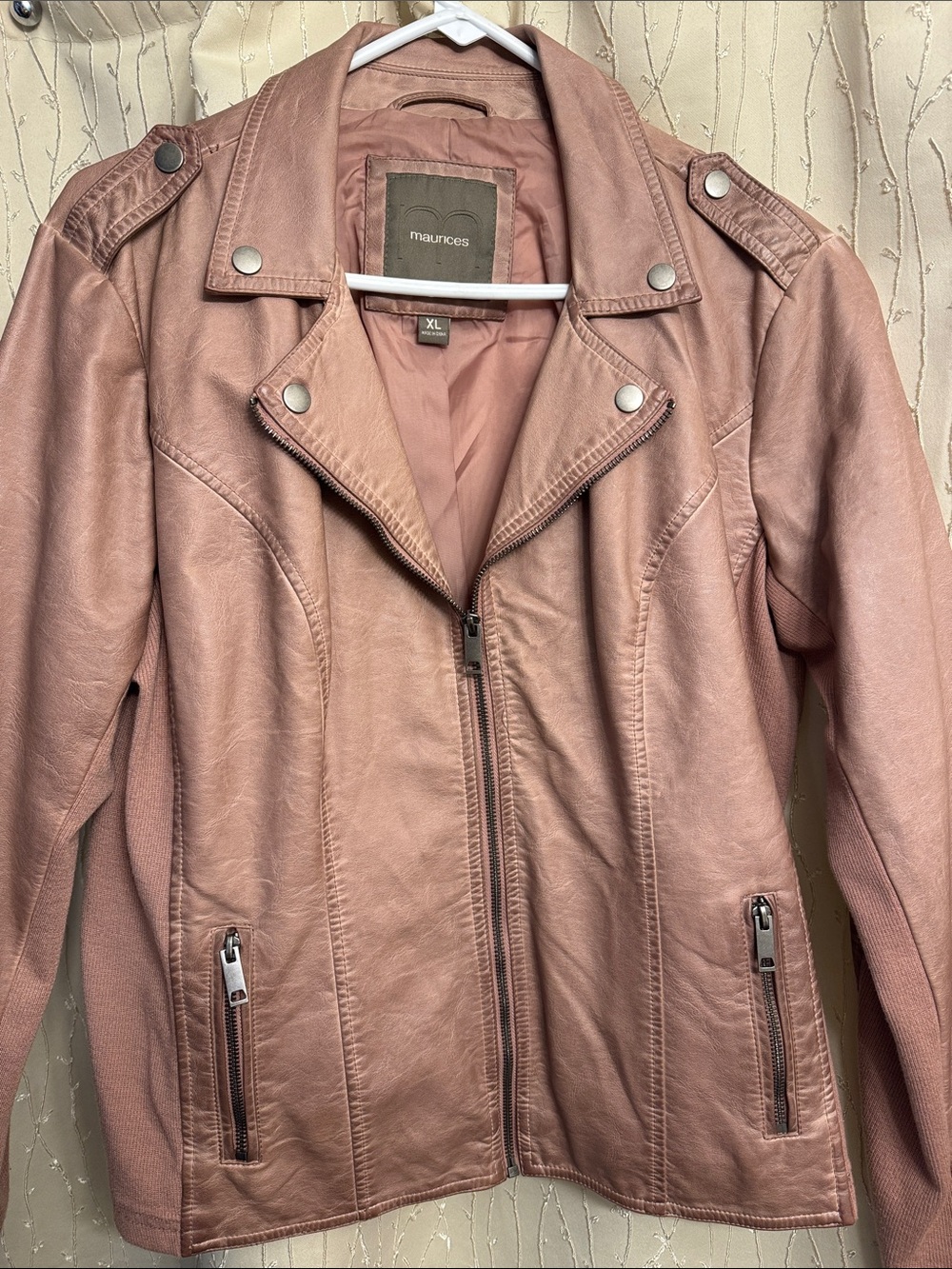Maurices Dusty Rose Moto Jacket